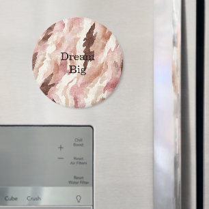 Rosa Creme Schokolade Braun Abstrakt Magnet
