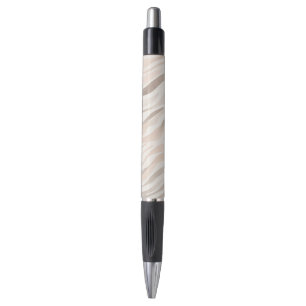 Rosa Creme Zebra Animal Print Kugelschreiber