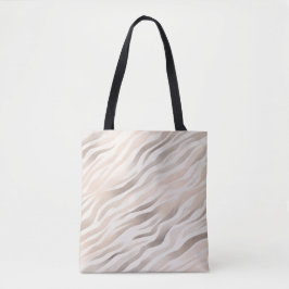 Rosa Creme Zebra Animal Print Tasche