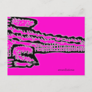 Rosa Croc Postkarte