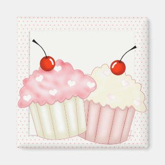 Rosa Cupcakes Magnet