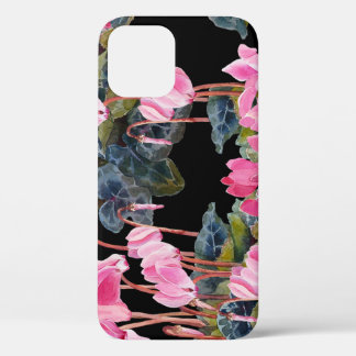 Rosa Cyclamen: Dunkle Aquarellfärbung Case-Mate iPhone Hülle
