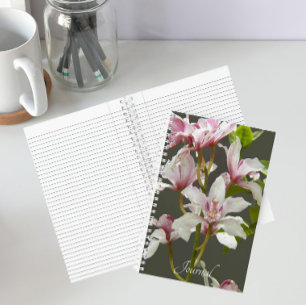 Rosa Cymbidium Insigne Orchideen Blumen Notizbuch