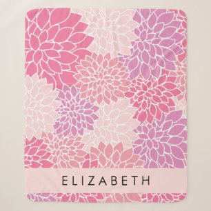Rosa Dahlia-Blume, Muster der Blume, Ihr Name Sherpadecke