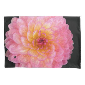 Rosa Dahlie-Kissenbezug Kissenbezug