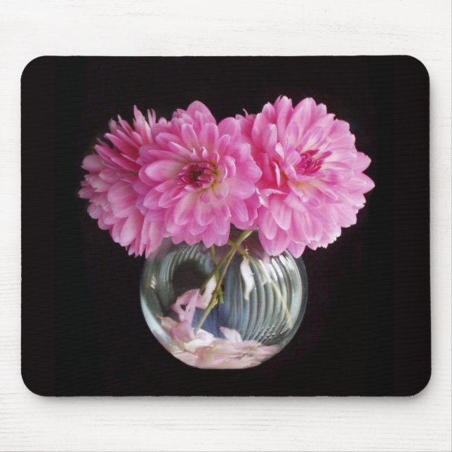 Rosa Dahlie Mousepad (Vorne)