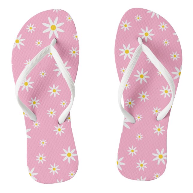 Rosa Daisy Flip Flops (Fußbett)
