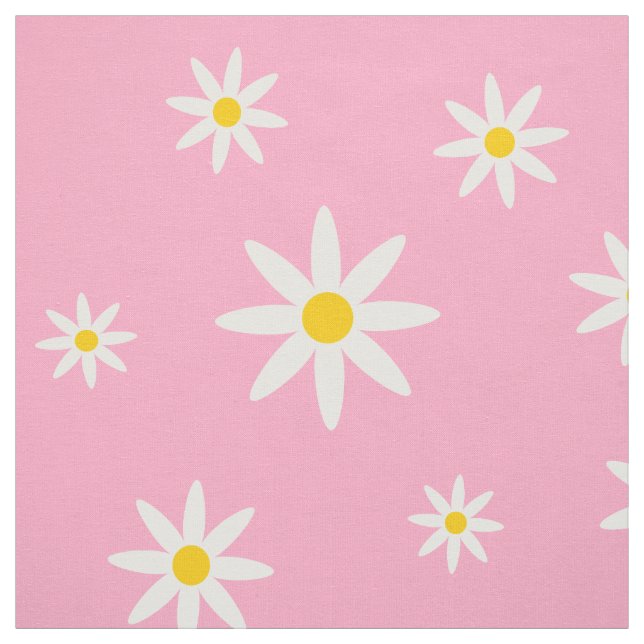 Rosa Daisy-Stoff Stoff (Muster)