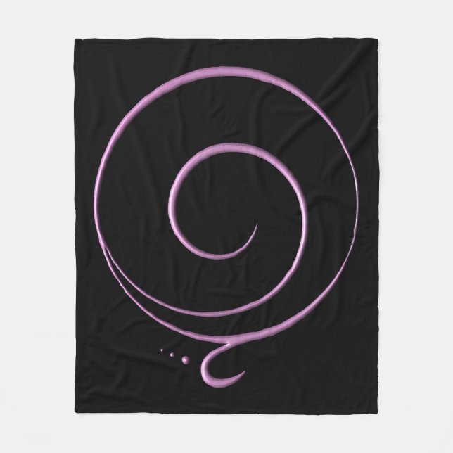 Rosa Dankbarkeit  Fleecedecke (Vorderseite)