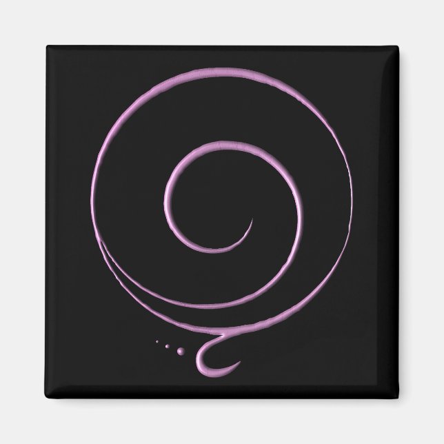 Rosa Dankbarkeit  Magnet (Vorne)