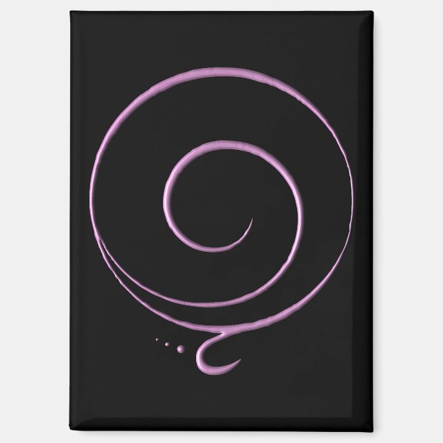 Rosa Dankbarkeit  Magnet (Vorderseite)