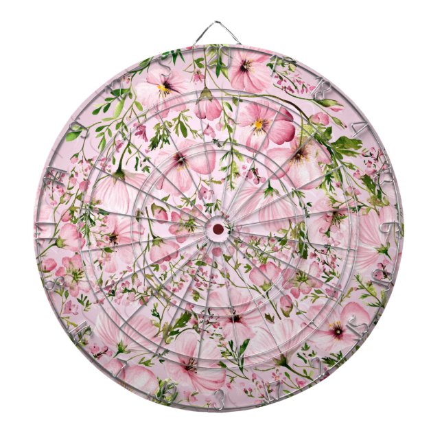 Rosa Dartboard Dartscheibe (vorne)