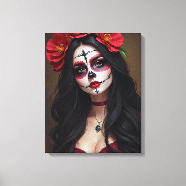 Rosa de los Muertos Leinwanddruck (Vorderseite)