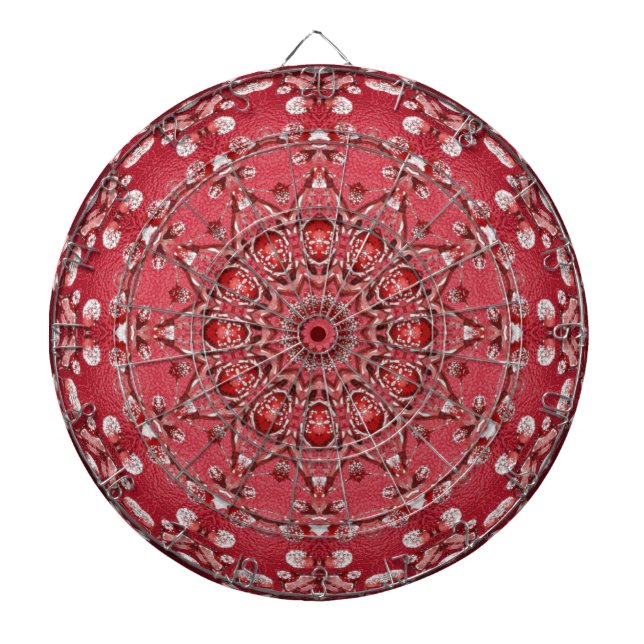 Rosa Decorative Dartboard Dartscheibe (vorne)