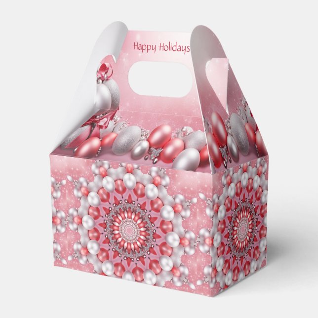 Rosa dekorative Geschenkboxen Geschenkschachtel (Vorderseite)