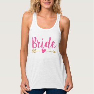 Rosa der Braut-  der Braut-Tribe  Heart Hot Tank Top