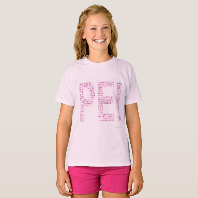 Rosa der Liebe-PEI T-Shirt (Vorne ganz)
