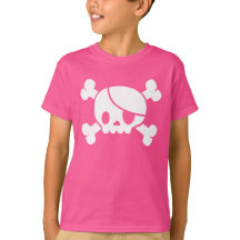 Rosa der Piraten-T - Shirt des Kindes