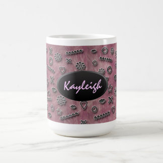 Rosa Designer-Tasse Kaffeetasse