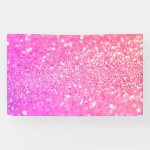 Rosa Diamant-Glitzer Banner