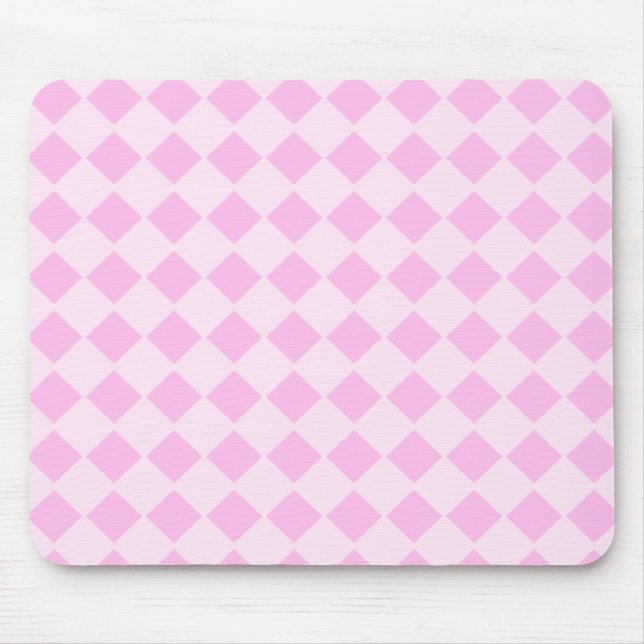 Rosa Diamant Mousepad (Vorne)