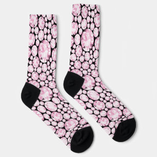 Rosa Diamond Edelsteine Glam Chic Eleganter Spaß Socken