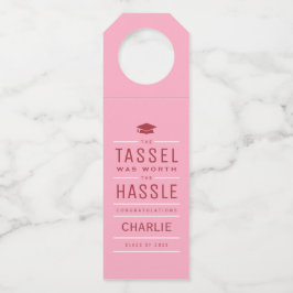 Rosa die Tassel war den problematischen Abschluss Flaschenanhänger