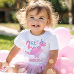 Rosa Dinosaurier Zwei Rex 2. Geburtstags-Party Baby T-shirt<br><div class="desc">Rosa Dinosaurier Zwei Rex 2. Geburtstag Party T - Shirt Alle Designs sind © PIXEL PERFECTION PARTY LTD</div>