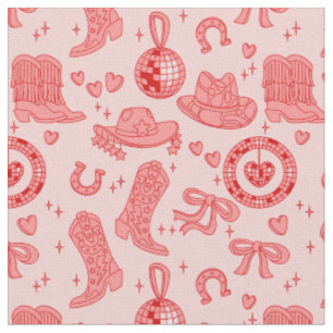 rosa Disco-Cowgirl-Hut Land-Rodeo Western Retro Stoff
