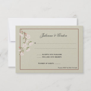Rosa Dogwood/Apfelblüten UAWG RSVP Karte