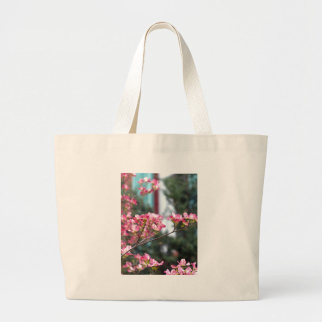 Rosa Dogwood Jumbo Stoffbeutel (Vorne)