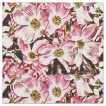 Rosa Dogwood-Stoff