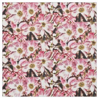 Rosa Dogwood-Stoff Stoff