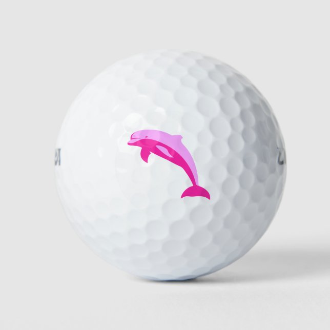 Rosa Dolphin Golfball (Vorderseite)