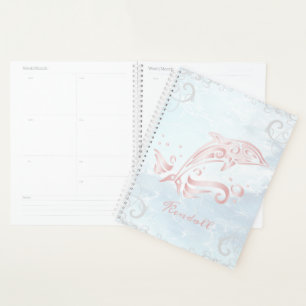 Rosa Dolphin Personalisierter Planer
