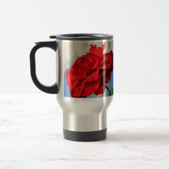 Rosa Don Juan avec le ciel bleu Mug (Gauche)