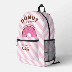 Rosa Donut-Rucksack Bedruckter Rucksack