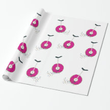 Rosa Donut Wheel Einrad mit farbenfrohen Sprinklen
