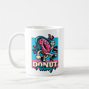 Rosa Donut Worry Kaffeetasse