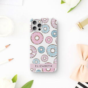 Rosa Donuts, blaue Donuts, Sprinklen, Ihr Name Case-Mate iPhone Hülle