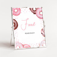 Rosa Donuts und Windeln Babydusche
