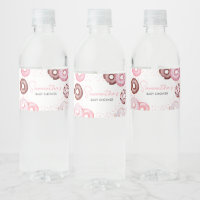 Rosa Donuts und Windeln Kinderdusche