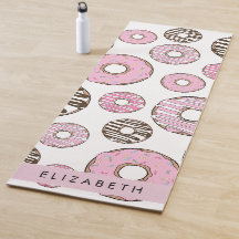 Rosa Donuts, weiße Donuts, Sprinklen, Ihr Name