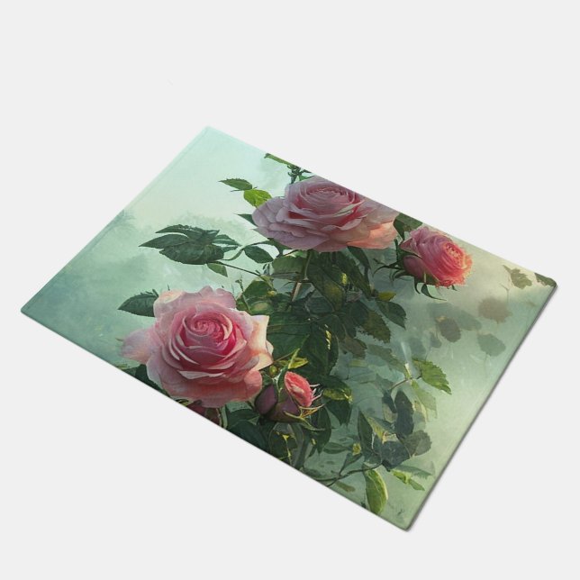 Rosa - Doormat, Rug Fußmatte (Schrägansicht)