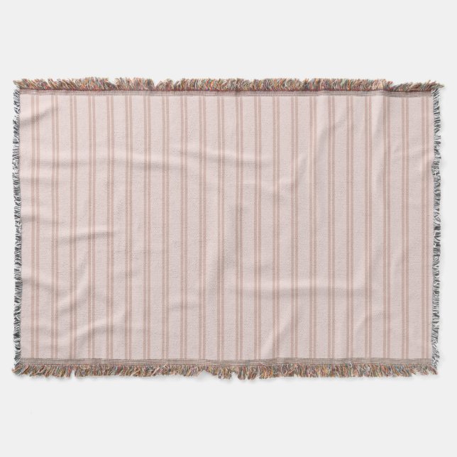 Rosa Doppelte Streifen Decke (Vorderseite)