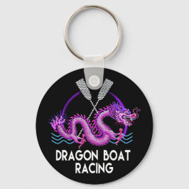 Rosa Dragon Boat Racing Schlüsselanhänger