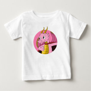 Rosa Dragon Cartoon Baby T - Shirt