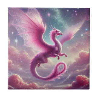 Rosa Dragon Fliese