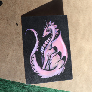 Rosa Dragon Karte