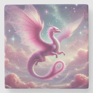 Rosa Dragon Steinuntersetzer
